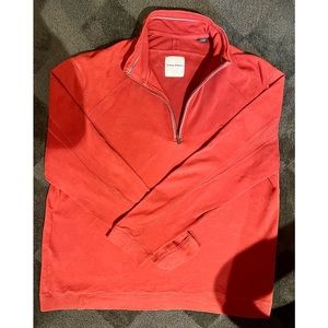 Tommy Bahama long sleeve knit top with zip front